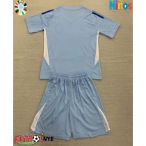 Camiseta España Portero Primera Equipación para niños Eurocopa 2024 manga corta (+ pantalones cortos)